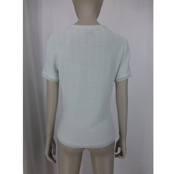 St John Short Sleeve Knitted Top (1 faint stain at front) - Picture 4 of 11